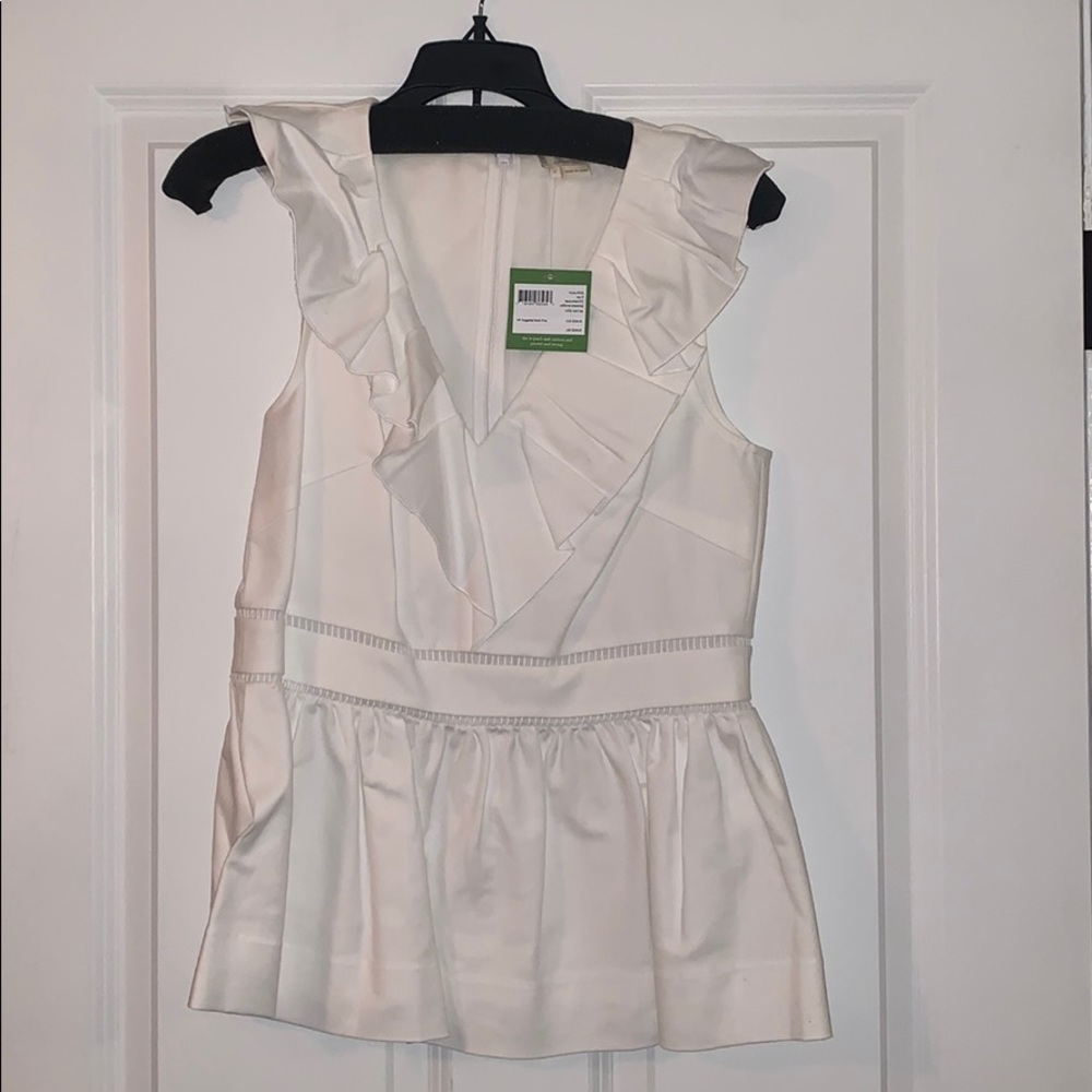 kate spade ruffle top